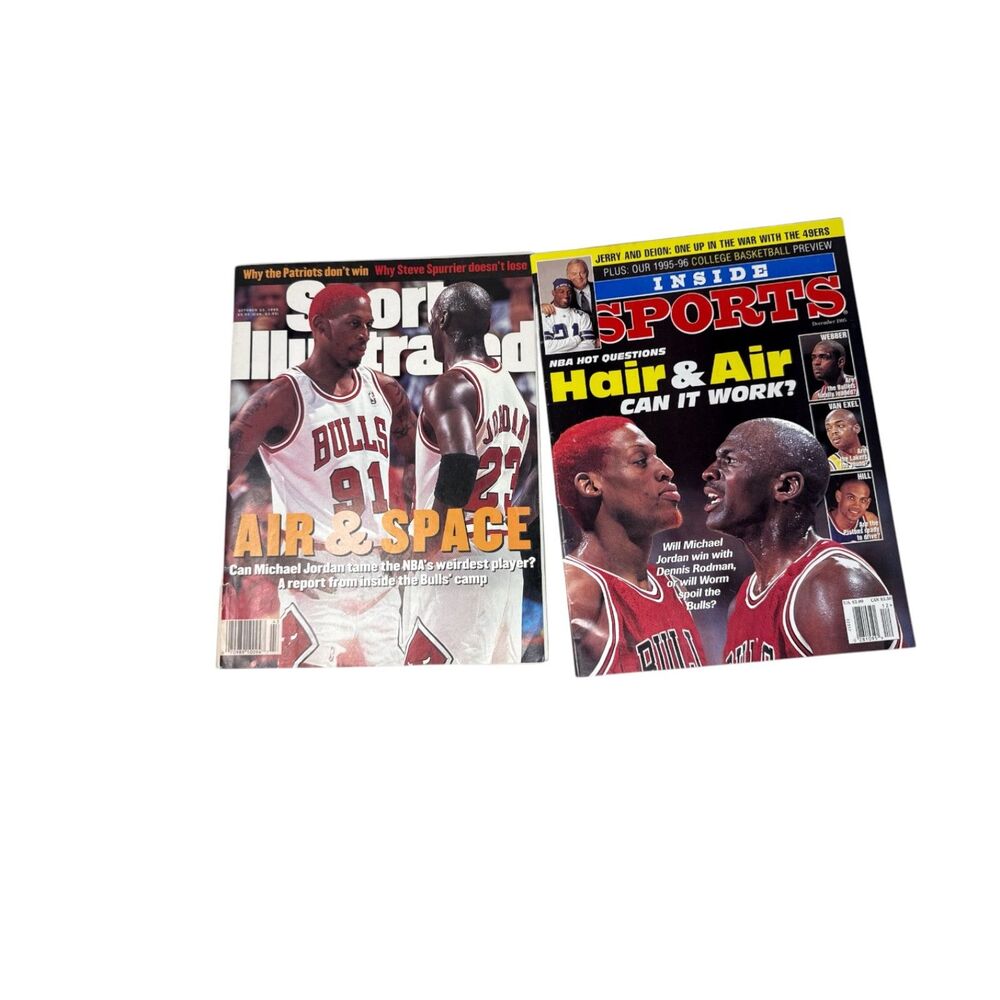 Michael Jordan Dennis Rodman Magazine 1995 1996 Sports Illustrated Inside Sports